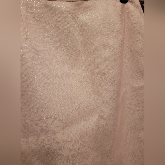 2 piece vintage blush pink shimmery outfit Barrie Pace size 10 - Picture 2 of 11